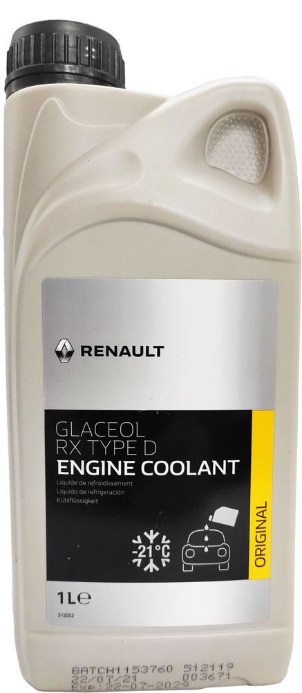 Охолоджувальна рідина RENAULT G11, готова, зелений, -30°С, 1 л (7711428133)